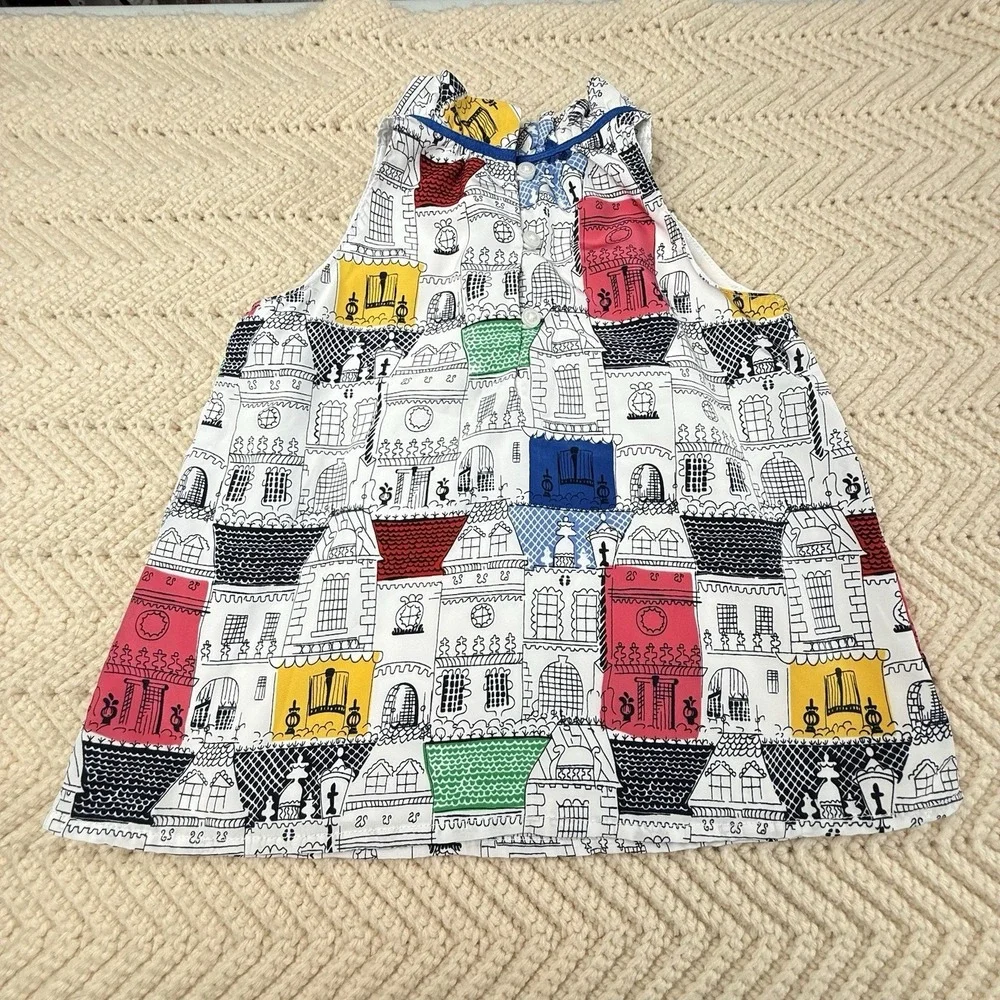 Janie and Jack Shirt Lot of 3 Size 2T Stripes Buildings Eyelet Preppy S/S Cute‎